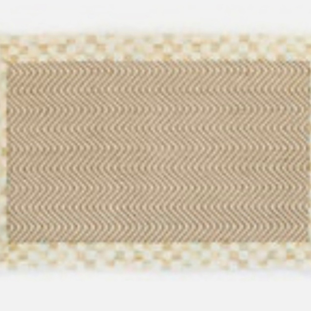 Retired MacKenzie Childs Retired Parchment Check Jute/Sisal Rug 2’ x 3’ NIB
